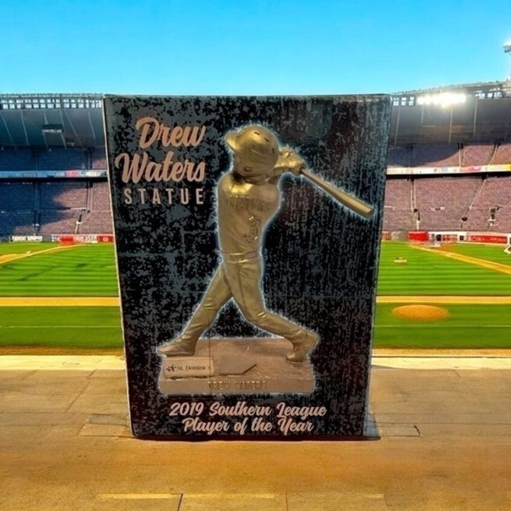 Drew Waters 2019 Southern League Player of Year Statue 8" NIB St. Dominic's